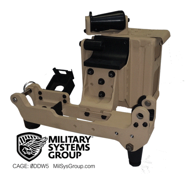 Machine Gun Mount with Ammo Can for SA12 Swing Arm H24-12