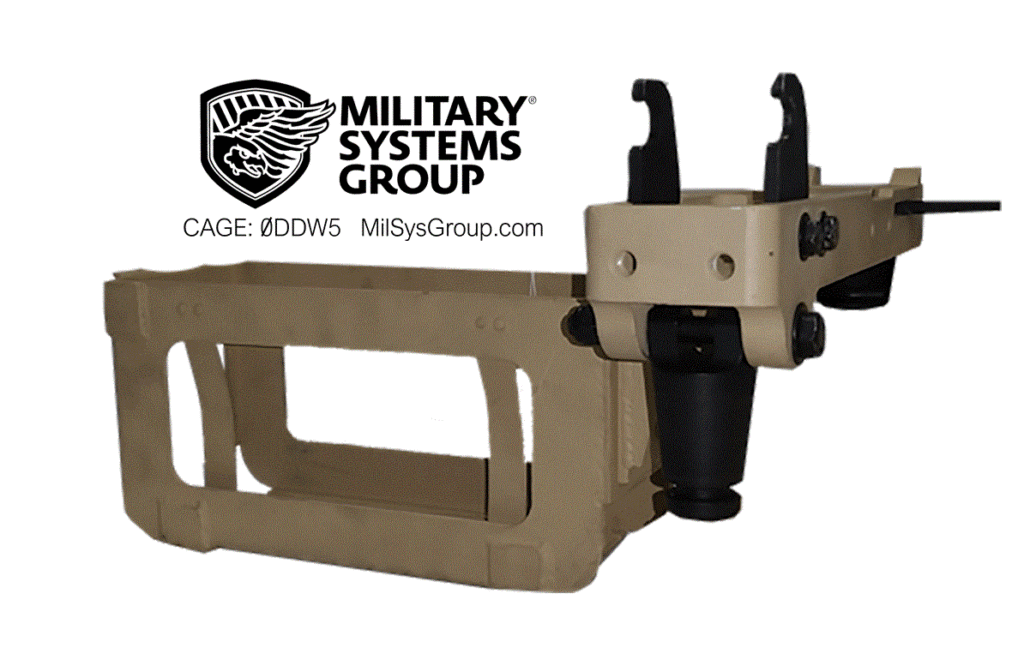 23 PKM gun mount swing arm Military Systems Group