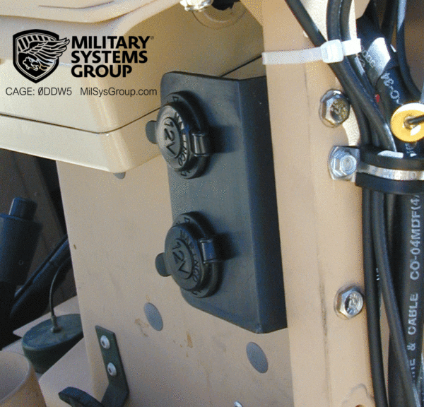 Military 12v dc receptacles