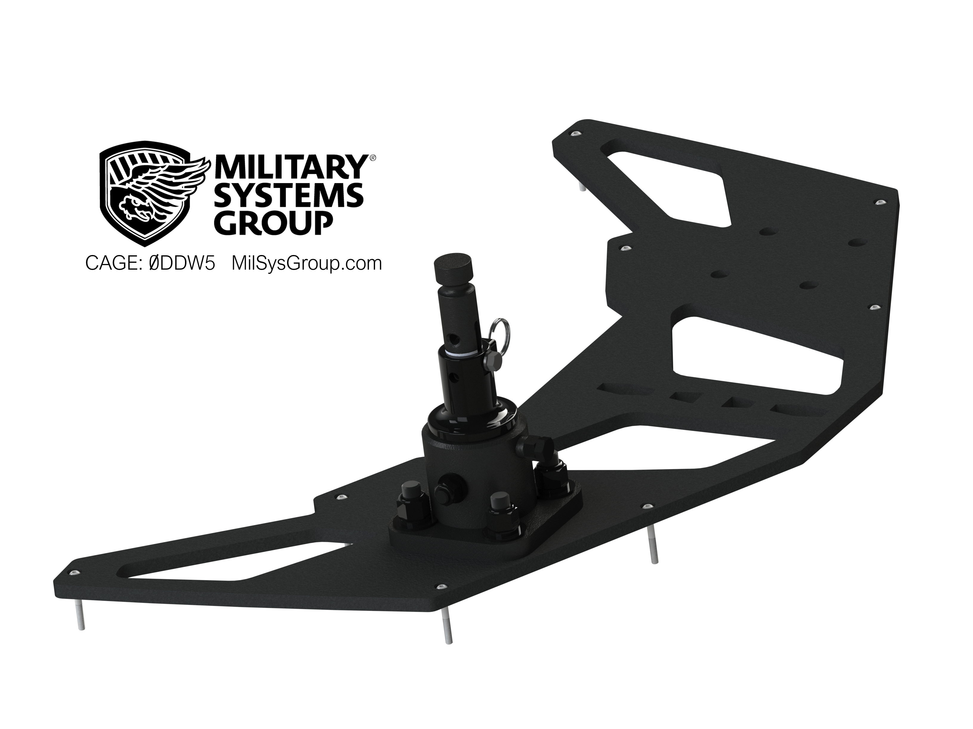 ATV gun mount bracket
