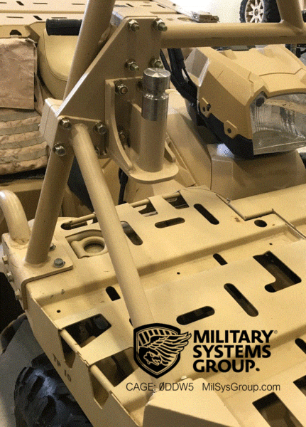 Polaris MV850 machine gun mount