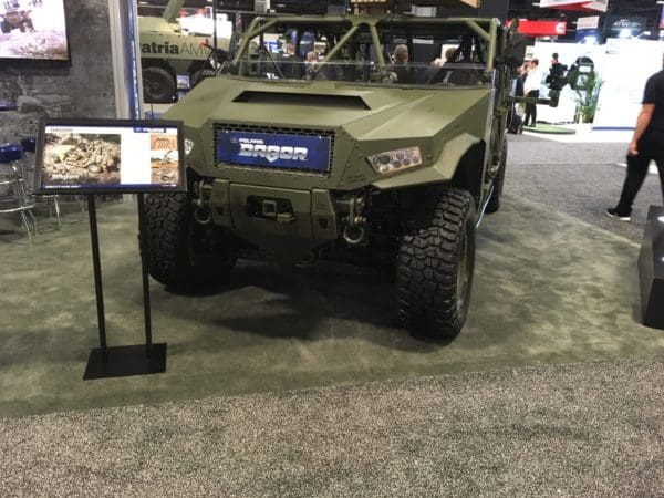 MSG Swing Arm and Machine Gun Mount on Polaris DAGOR AUSA 2019