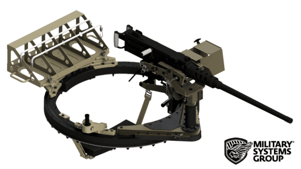 42" Series Turret with M2 Machine Gun Mounted